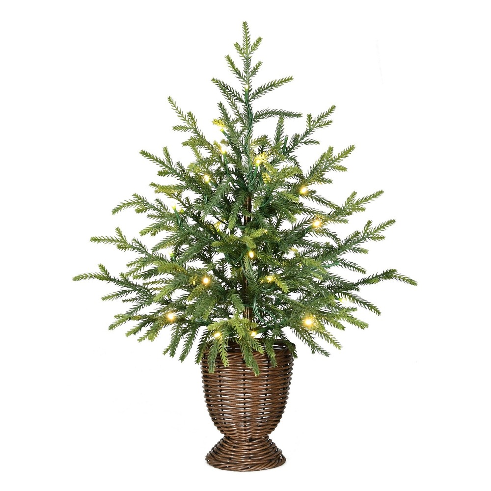 My Texas House 2' Pre-Lit Norfolk Pine Christmas Tree 30 Twinkle LEDs 2026
